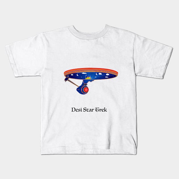 Pakistani Truck Art Spaceship Design Kids T-Shirt by vonaurum